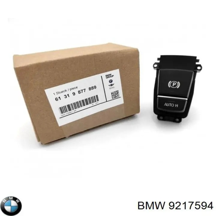 9217594 BMW tecla do freio de estacionamento eletromecânico