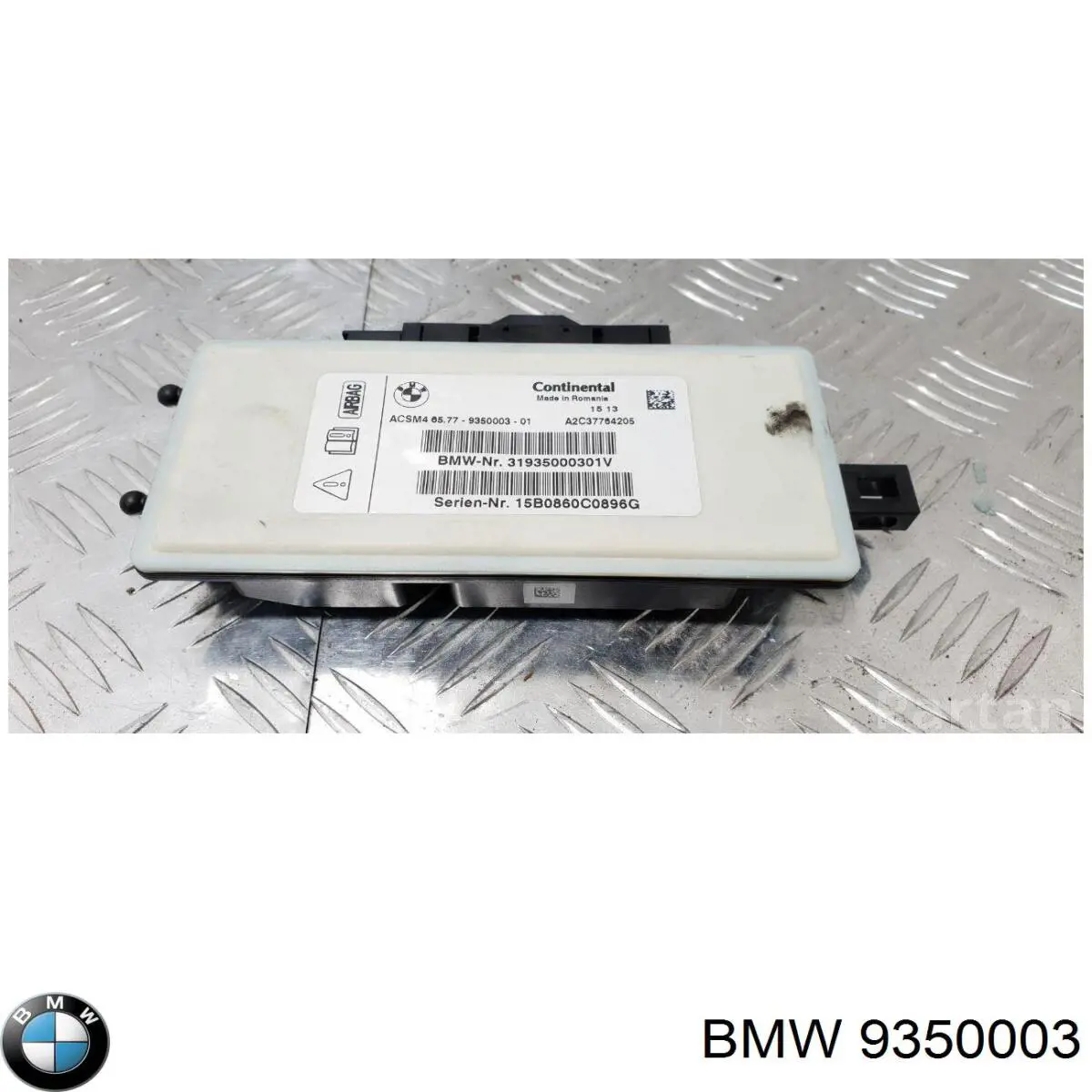 9350003 BMW Модуль-процессор управления подушкой безопасности (ЭБУ AIRBAG)