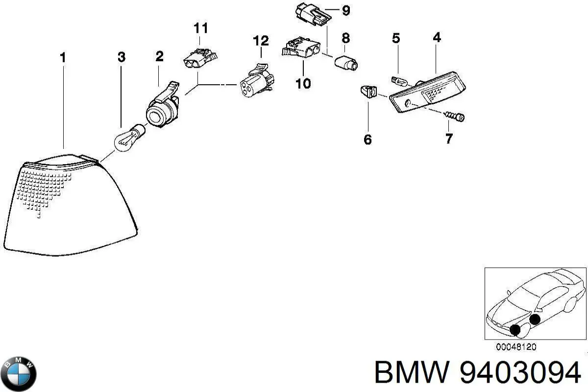 Купить 9403094 BMW Указатели поворота (передние)
