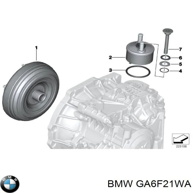 Коробка передач автомат BMW GA6F21WA цена, от 316.72 USD