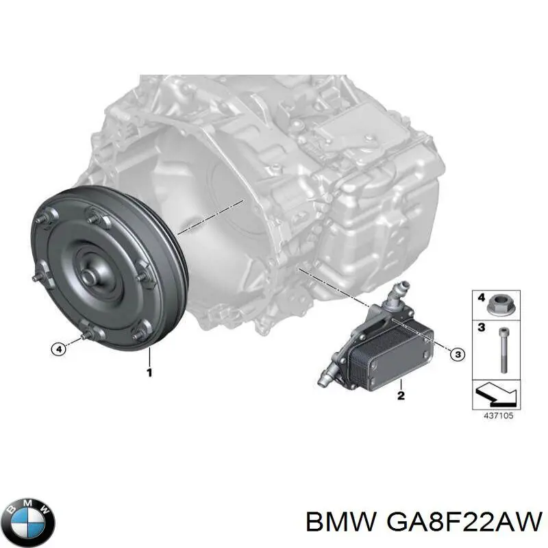 Коробка передач автомат BMW GA8F22AW цена, от 690.44 USD