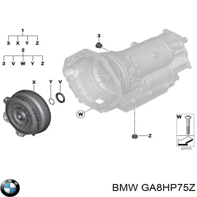 Купить GA8HP75Z BMW 