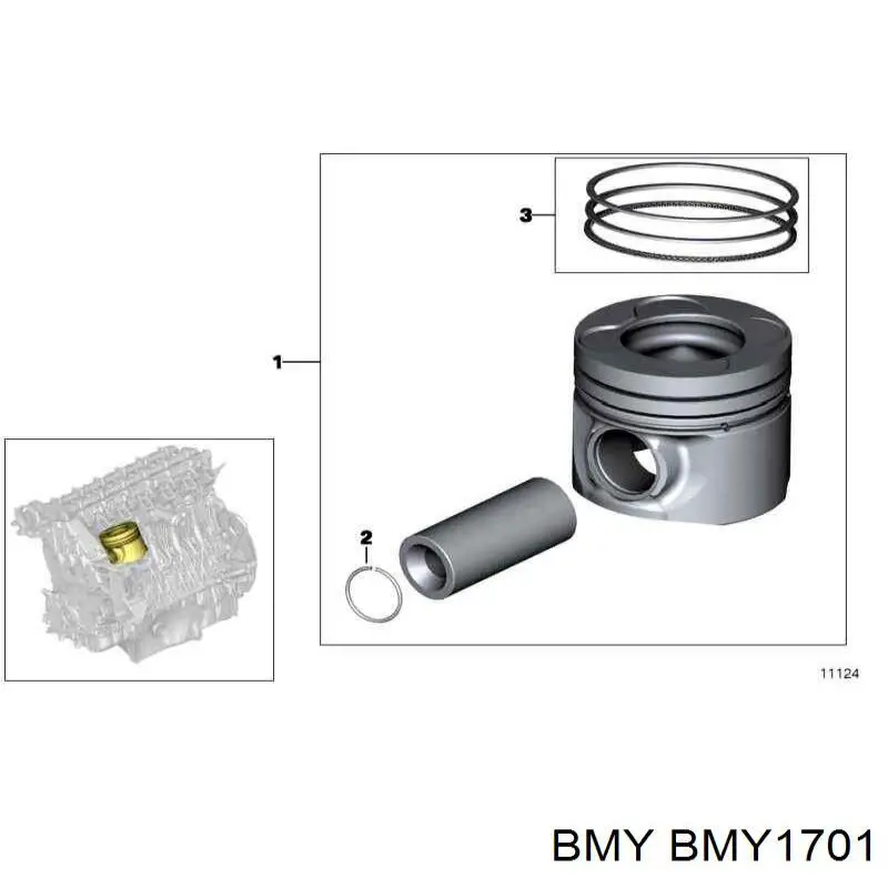 Шатун поршня двигателя BMY BMY1701