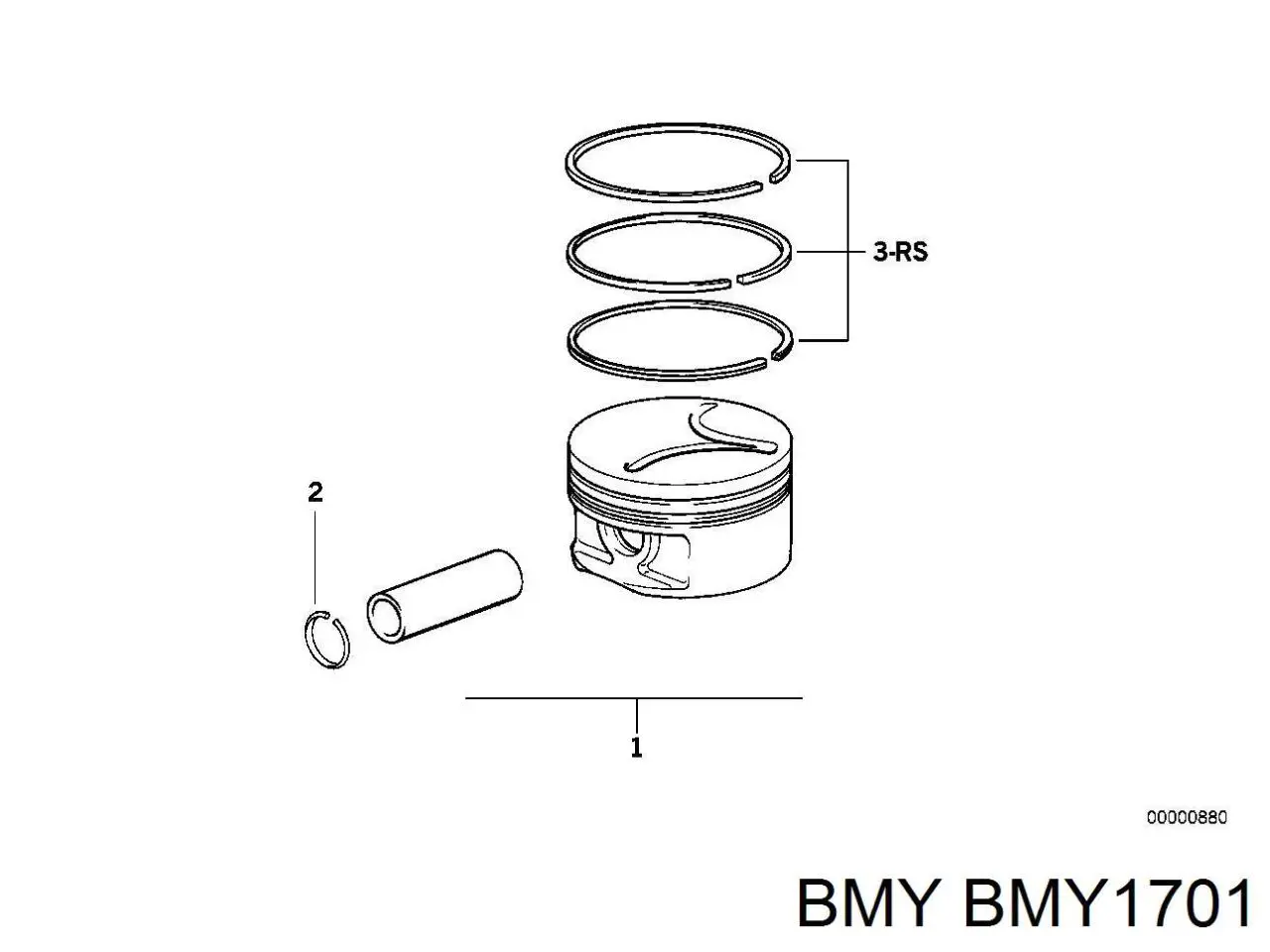BMY1701 BMY Шатун двигателя
