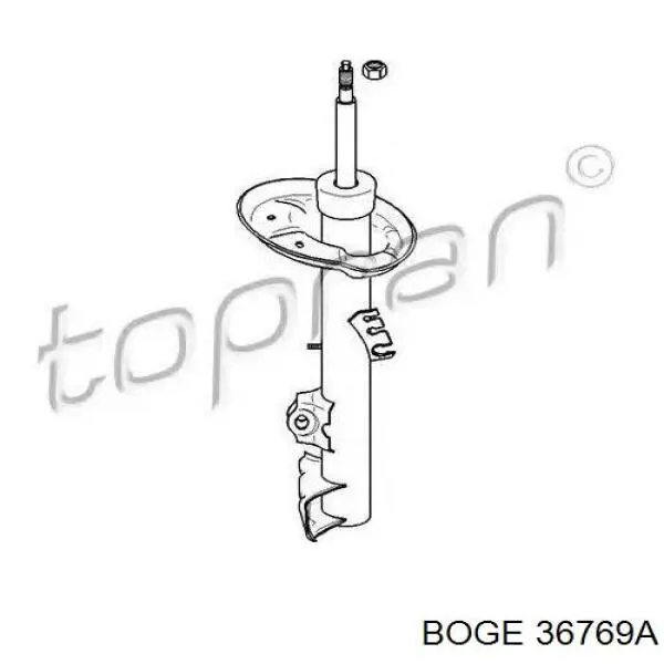 Амортизатор передний левый 36769A Boge