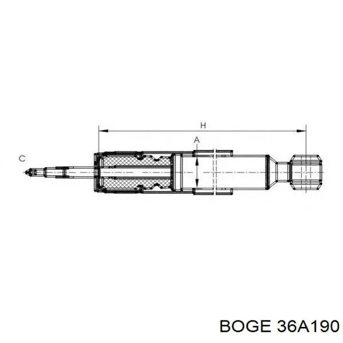 Амортизаторы передние Boge 36A190