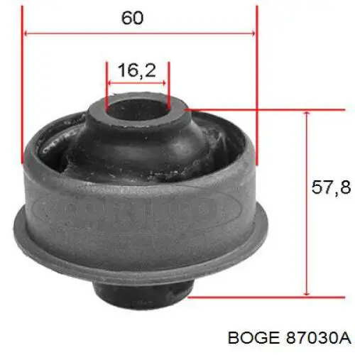 Сайлентблок переднього нижнього важеля 87030A Boge