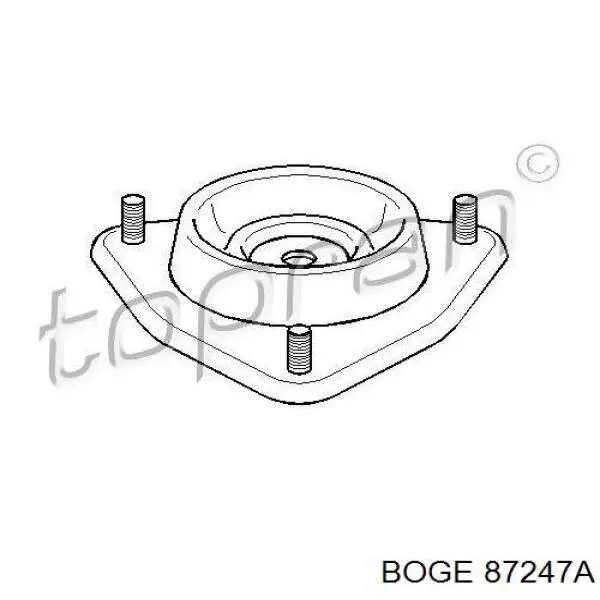 Купить 87247A Boge Опора переднего амортизатора