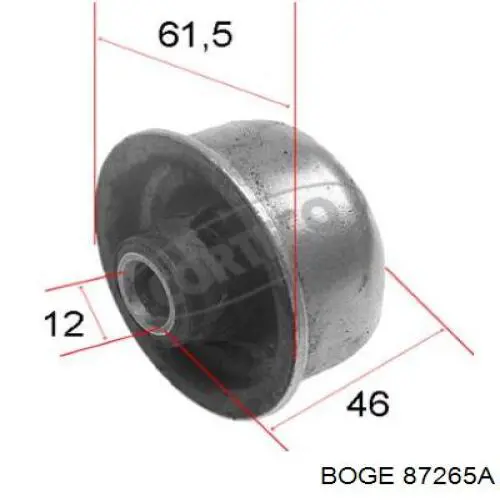 Сайлентблок передней подвески Boge 87265A цена, от 3.34 USD