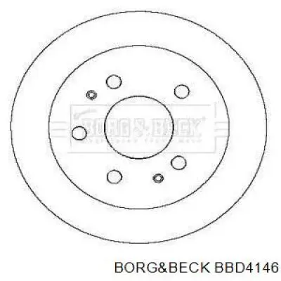 Передние тормозные диски BBD4146 Borg&beck