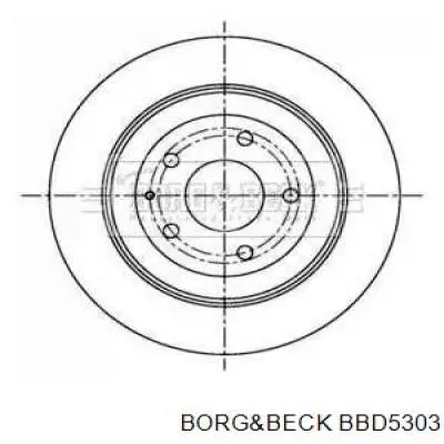 Тормозные диски BBD5303 Borg&beck