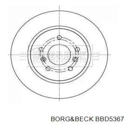 Тормозные диски BBD5367 Borg&beck