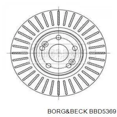 Передние тормозные диски BBD5369 Borg&beck