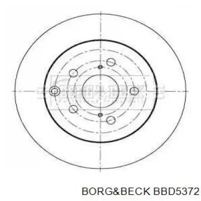 Тормозные диски BBD5372 Borg&beck