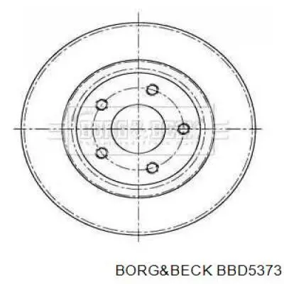 Передние тормозные диски BBD5373 Borg&beck