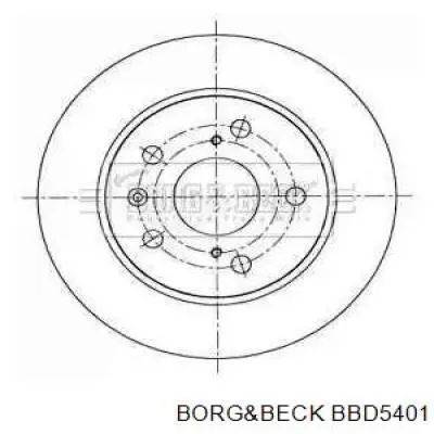 Тормозные диски BBD5401 Borg&beck