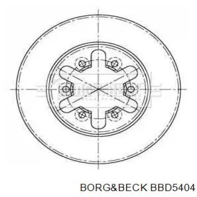 Передние тормозные диски BBD5404 Borg&beck