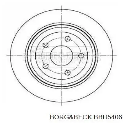 Тормозные диски BBD5406 Borg&beck