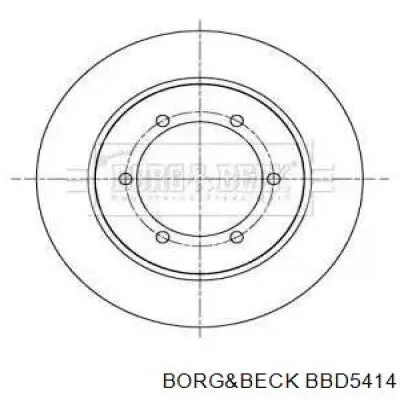 Тормозные диски BBD5414 Borg&beck