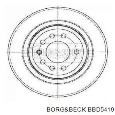 Тормозные диски BBD5419 Borg&beck