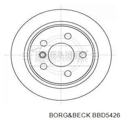 BBD5426 Borg&beck disco do freio traseiro