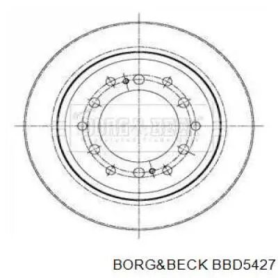 Тормозные диски BBD5427 Borg&beck