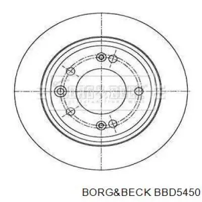 Тормозные диски BBD5450 Borg&beck