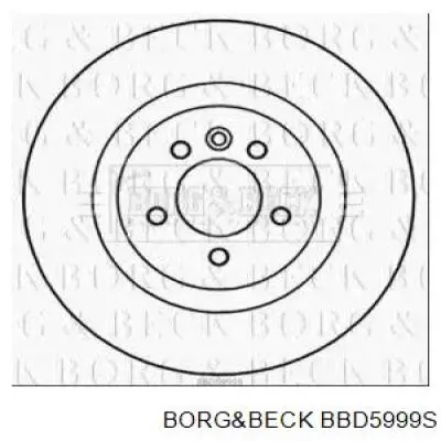 Передние тормозные диски BBD5999S Borg&beck