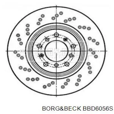 Тормозные диски BBD6056S Borg&beck