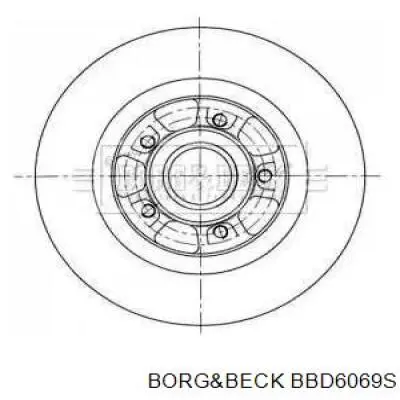 Тормозные диски BBD6069S Borg&beck