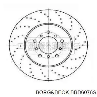 Тормозные диски BBD6076S Borg&beck