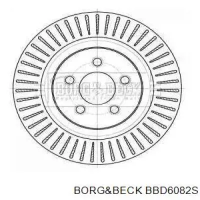 Передние тормозные диски BBD6082S Borg&beck