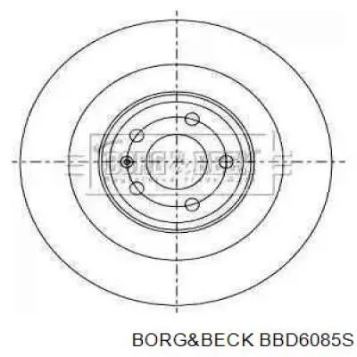 Тормозные диски BBD6085S Borg&beck