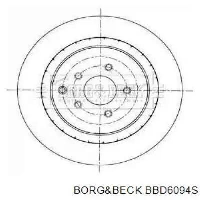 Тормозные диски BBD6094S Borg&beck