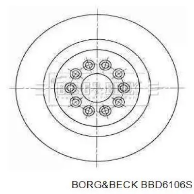 Тормозные диски BBD6106S Borg&beck