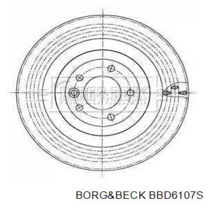 Тормозные диски BBD6107S Borg&beck