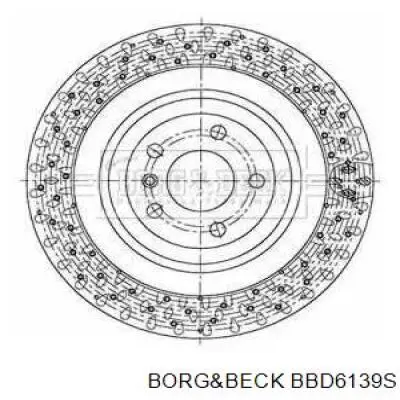 Тормозные диски BBD6139S Borg&beck