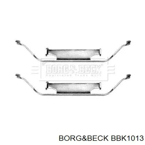 Комплект пружинок крепления дисковых колодок передних BBK1013 Borg&beck