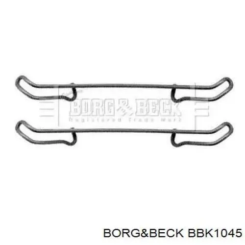 Комплект пружинок крепления дисковых колодок передних BBK1045 Borg&beck