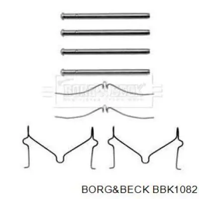 Комплект пружинок крепления дисковых колодок передних BBK1082 Borg&beck