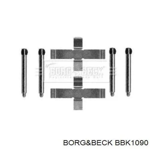 Ремкомплект тормозных колодок BBK1090 Borg&beck