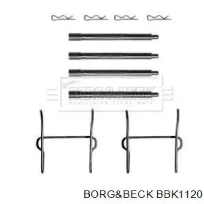 Ремкомплект задних тормозов BBK1120 Borg&beck