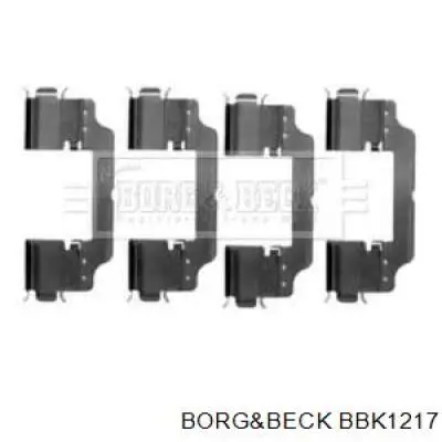 Ремкомплект тормозных колодок BBK1217 Borg&beck