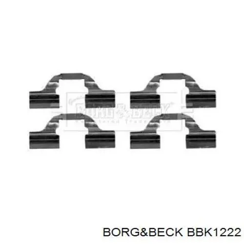 Комплект пружинок крепления дисковых колодок задних BBK1222 Borg&beck