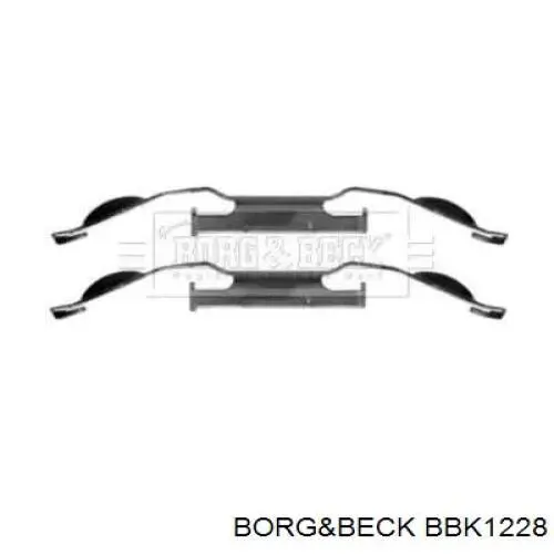BBK1228 Borg&beck пружинная защелка суппорта