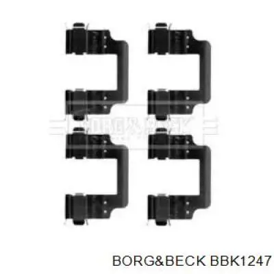 Ремкомплект тормозных колодок BBK1247 Borg&beck