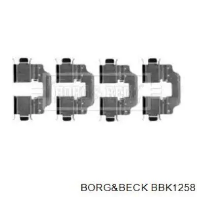 Комплект пружинок крепления дисковых колодок задних BBK1258 Borg&beck