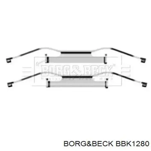 BBK1280 Borg&beck пружинная защелка суппорта
