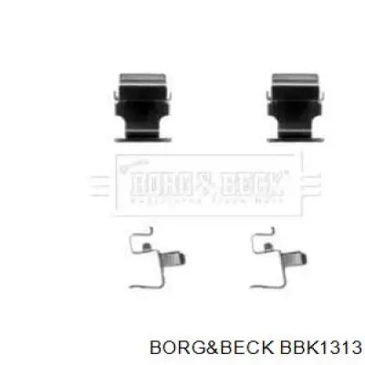 Комплект пружинок крепления дисковых колодок задних BBK1313 Borg&beck