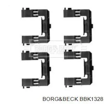 Комплект пружинок крепления дисковых колодок передних BBK1328 Borg&beck